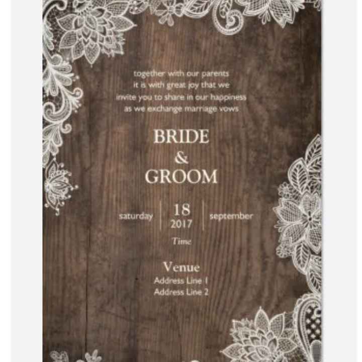 Show me your rustic/vintage wedding invitations please?