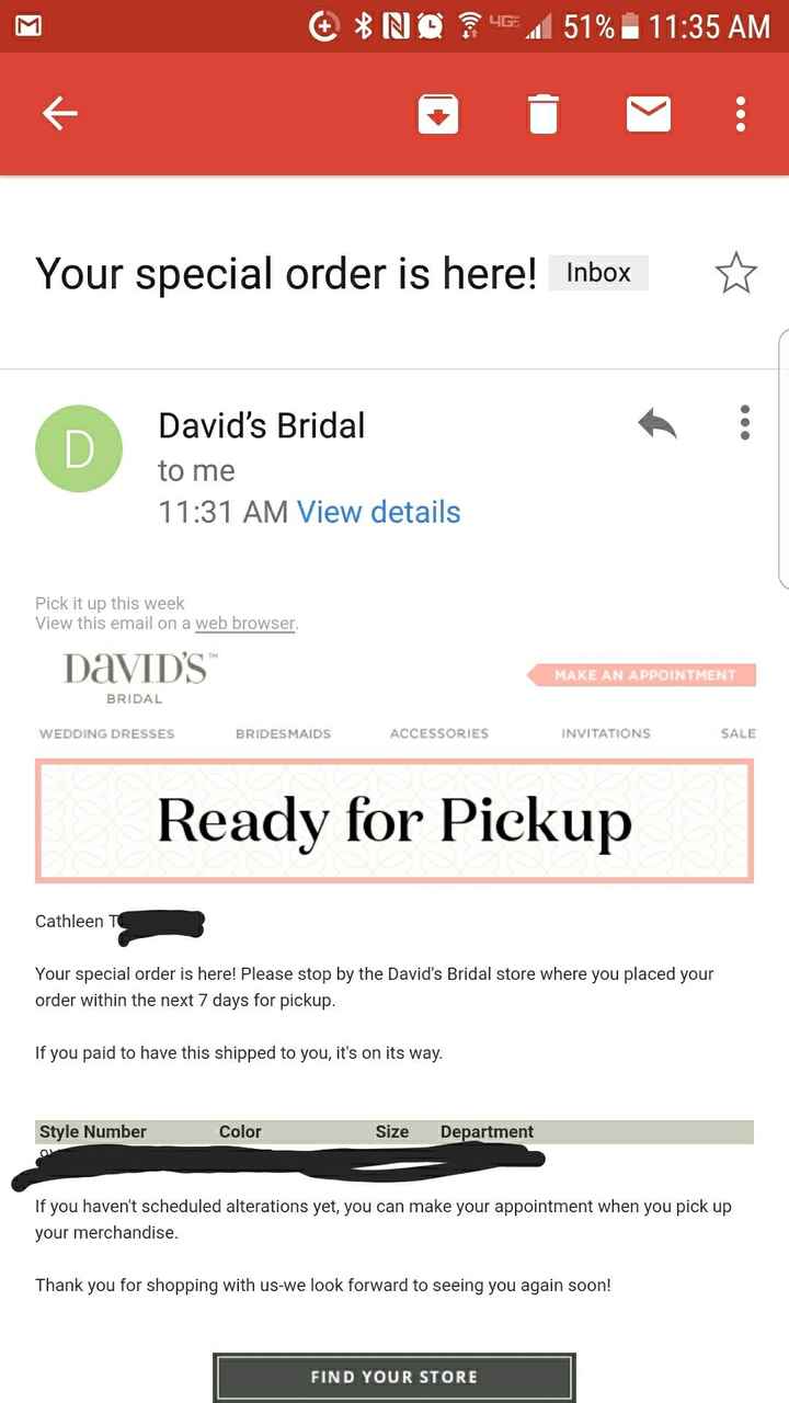  My dress is in.....again - 1