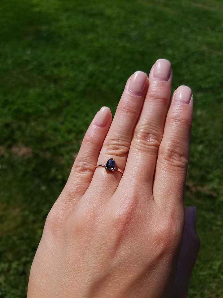 Black diamond with rose gold