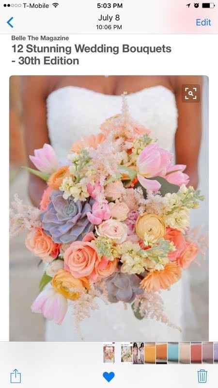 Cascading bouquet
