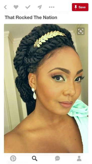 Black Brides with Natural Hair...how are you wearing your hair the day of?