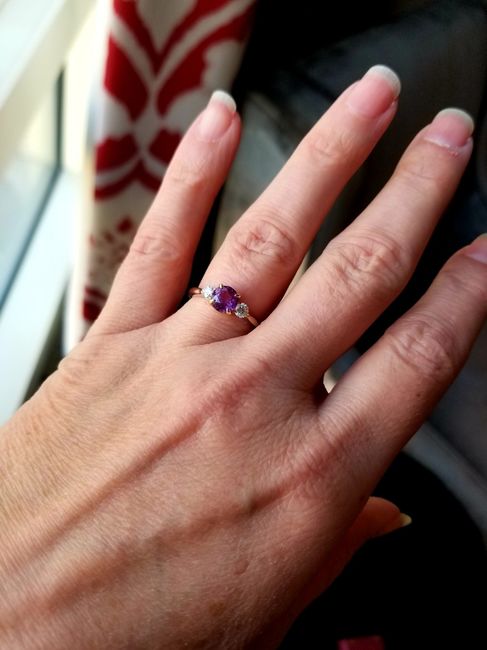 Please show me your non-diamond engagement/wedding ring 3