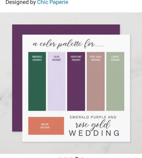 How did you guys choose your wedding colors? 1