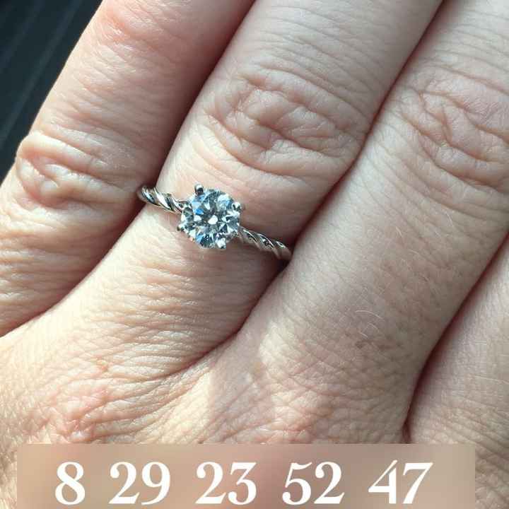 Let's see those rings! And for the Mrs lets see the bands with it ! I LOVE seeing everyone's bling:)
