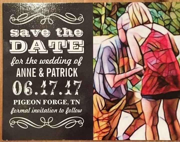 Save the date postcards
