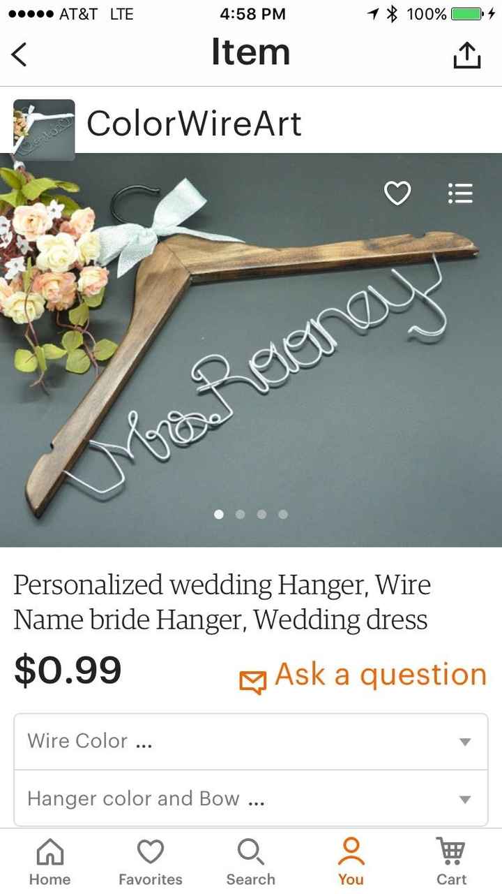 Wedding Dress Hangers?