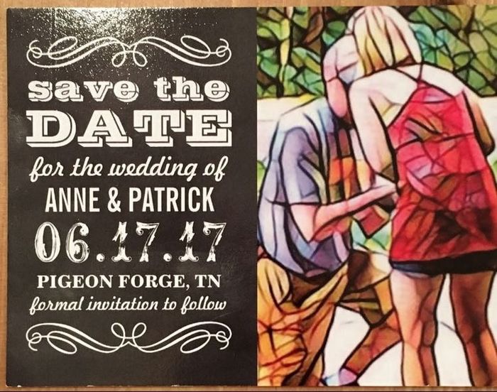 Save the date postcards