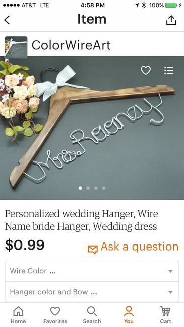 Wedding Dress Hangers?