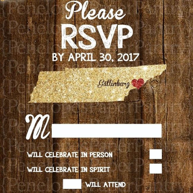 Show me your RSVP cards!
