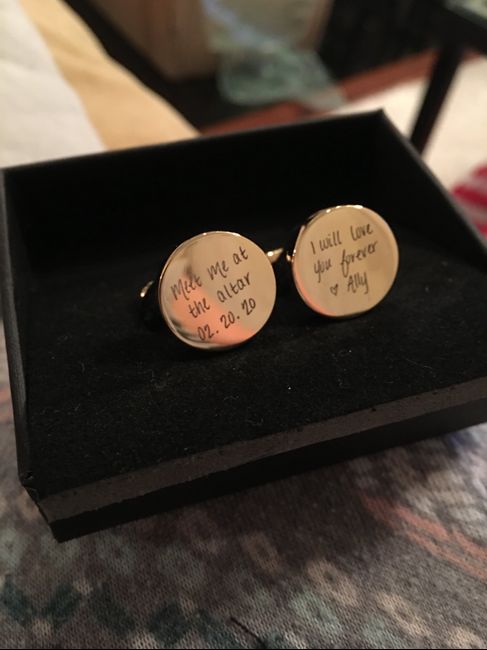 Bride and Groom Exchanging Gifts? 1