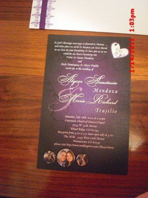 Invations are in (pixs)