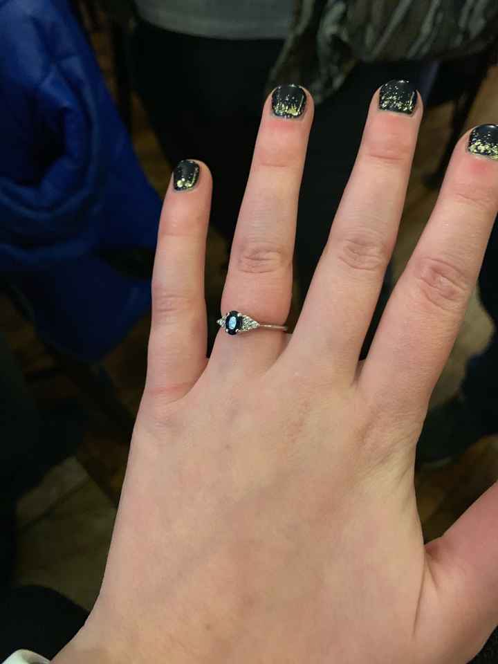 Blue wedding ring - 1