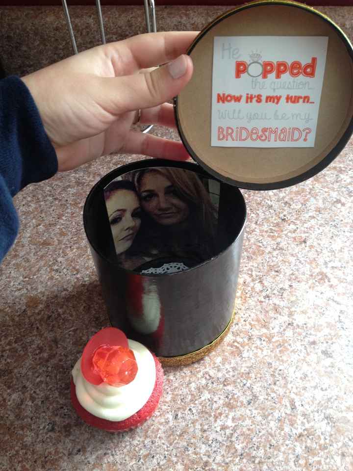 How did you ask your bridesmaids?