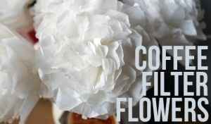 coffee filter flowers