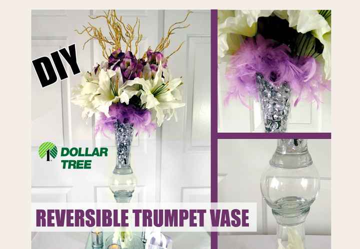 diy dollar tree trumpet vase