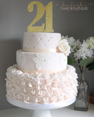 Birthday cake that can double as a wedding cake