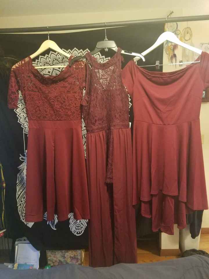 Mismatched bridesmaid dresses - 1