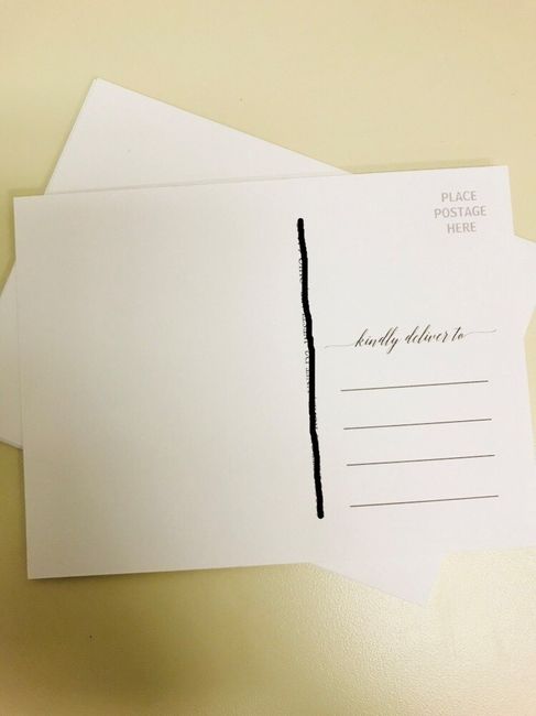Back of Thank You Post Card