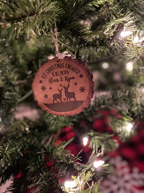 Christmas time! Special engagement or wedding or honeymoon ornaments? 2