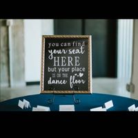 For the place cards table, is a sign necessary?