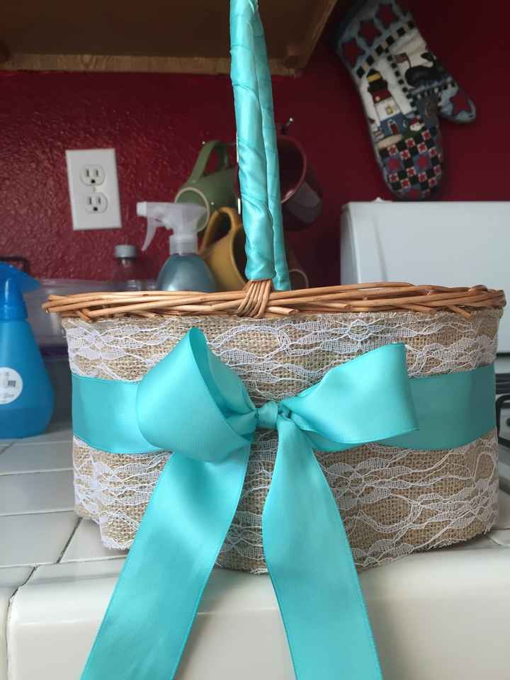 DIY flower girl basket..Done!