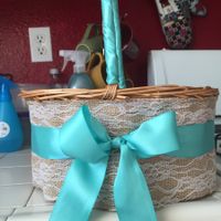 DIY flower girl basket..Done!