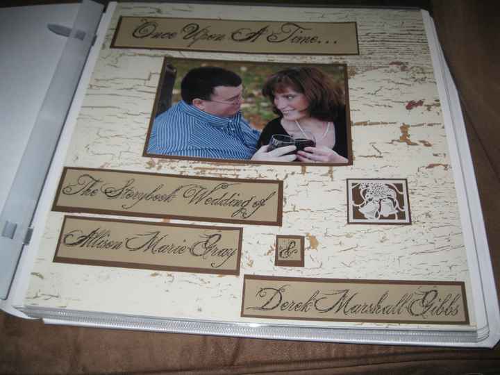 My husband and I are making a storybook wedding album