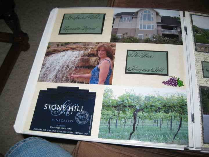 My husband and I are making a storybook wedding album