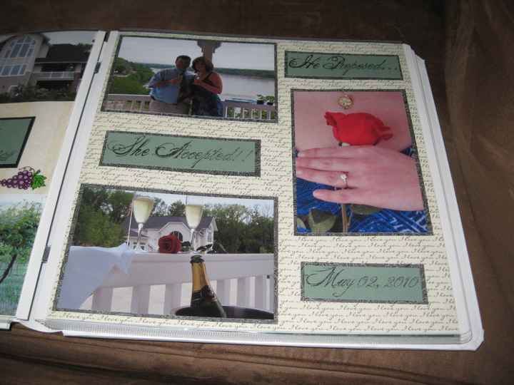 My husband and I are making a storybook wedding album