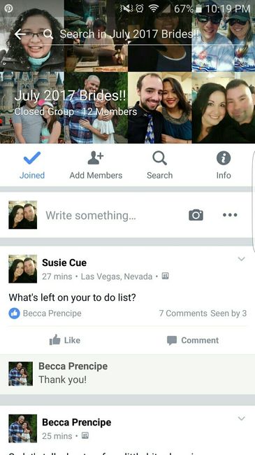 July brides. Update (Facebook page,"July 2017 brides") Join