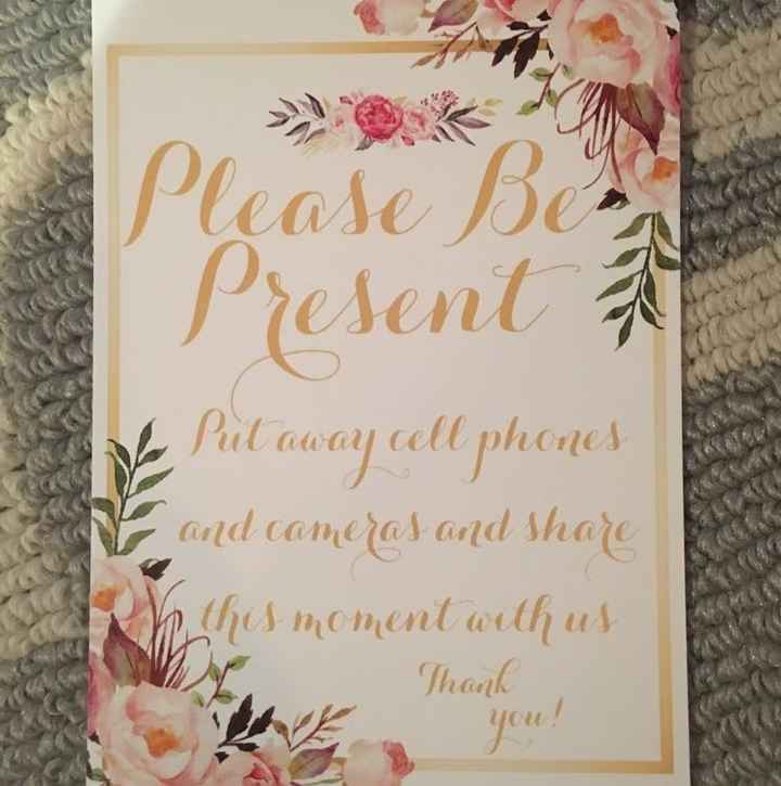 Unplugged ceremony and/or reception?