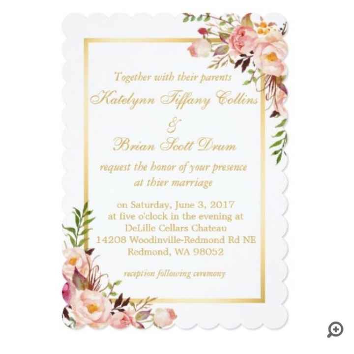 Got the invitations in the mail