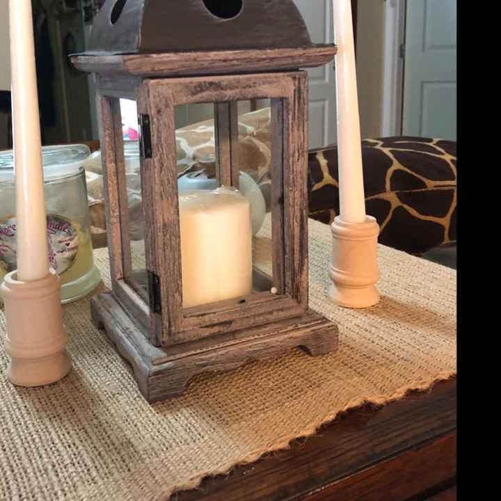 Unity candle lantern/candle holders:) - 1