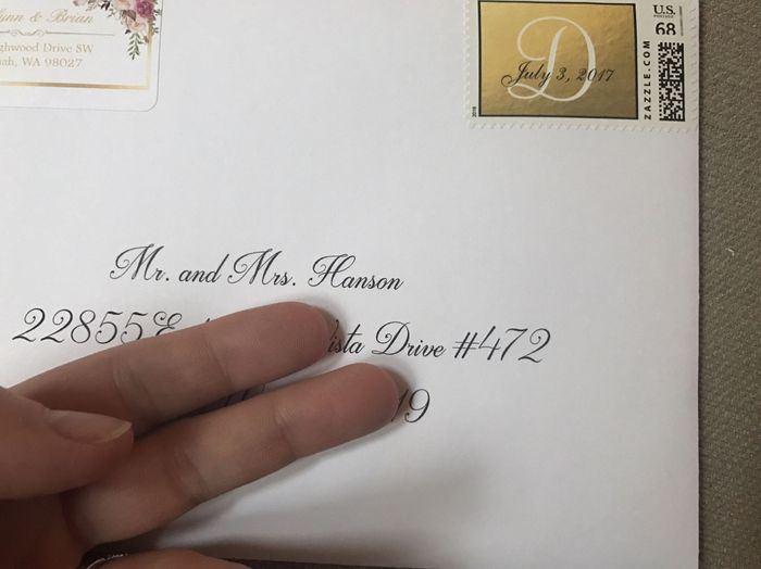 Addressing envelopes