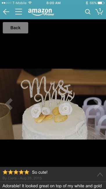 Cake topper