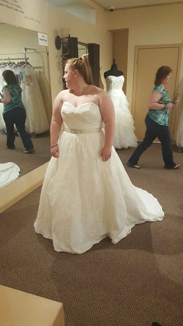 Wedding dress is in..