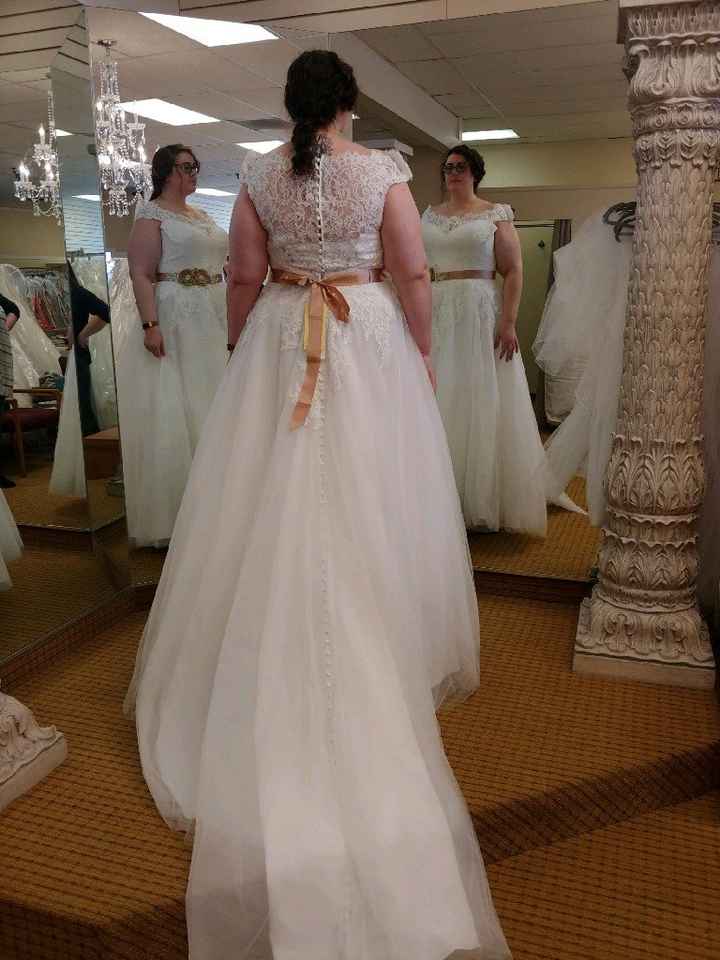 My wedding dress, i absolutely love it, adding sleeves!  Anyone else wearing a ball gown?? - 1