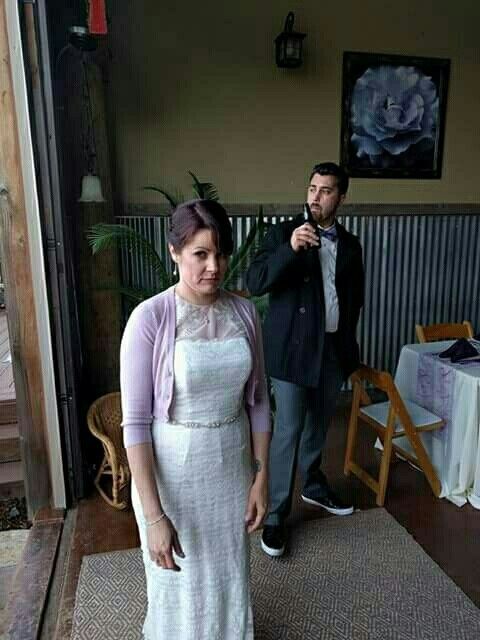 Show me the most awkward photo taken at your wedding!
