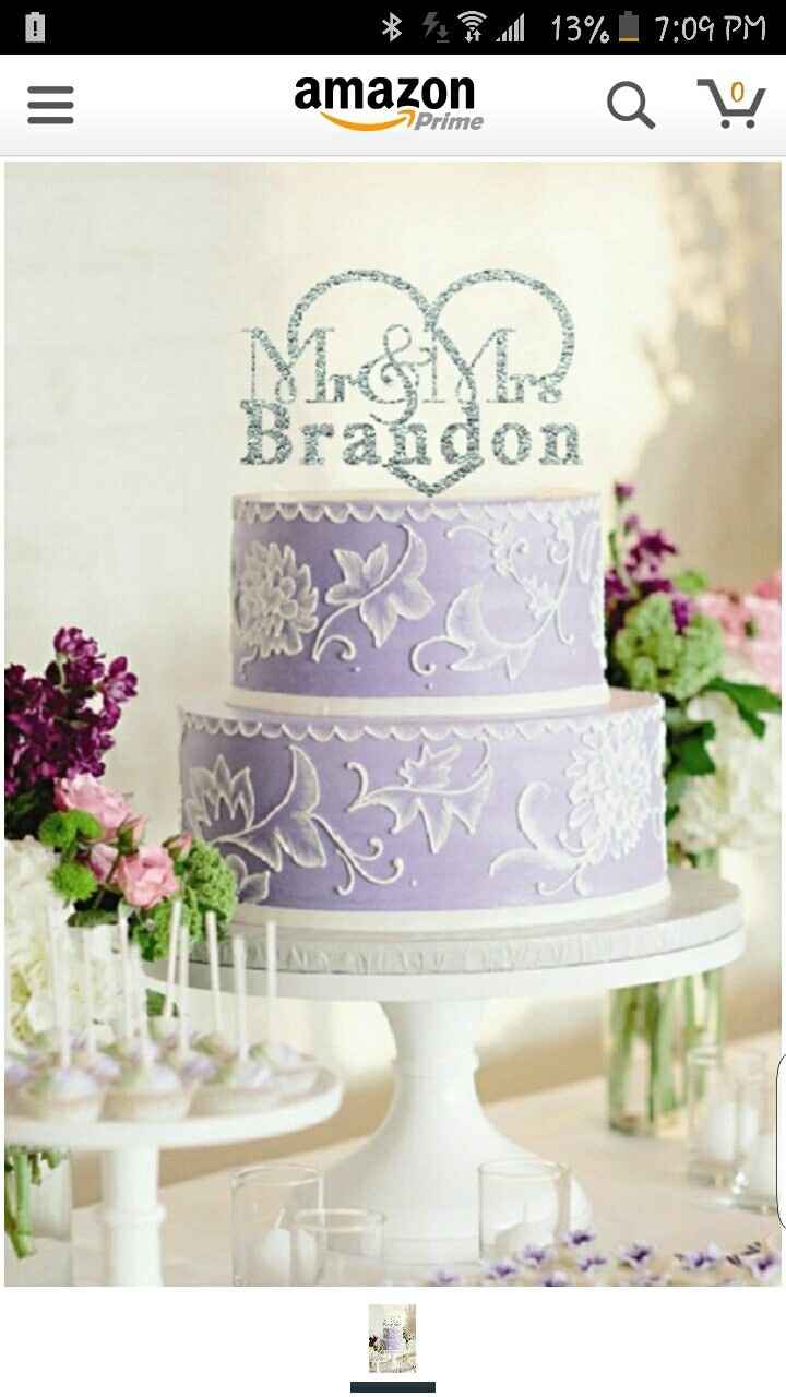 What are you using for cake toppers?