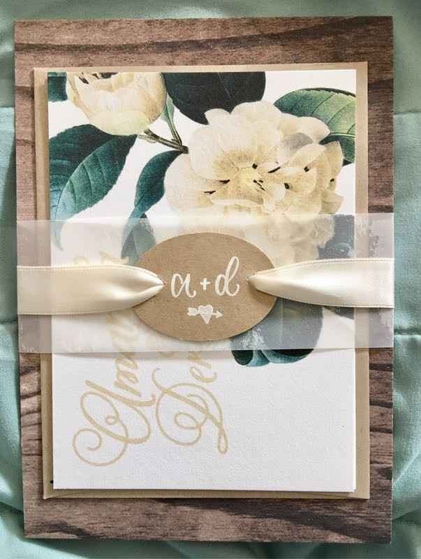 DIY belly bands for my invitations!