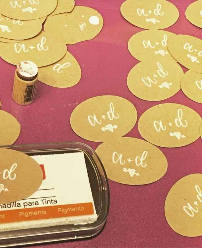 DIY belly bands for my invitations!