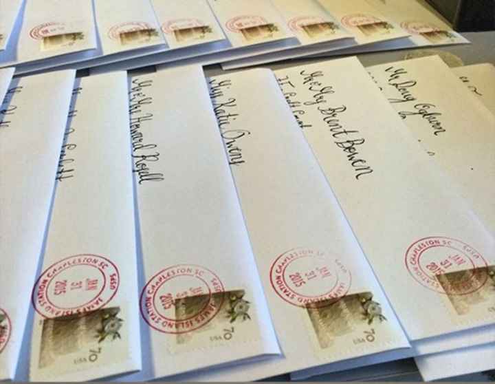 Did anyone get their invitations hand-cancelled?