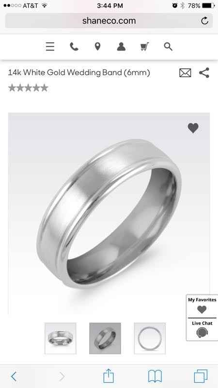 We show off our rings a lot, why not show off your grooms ring!