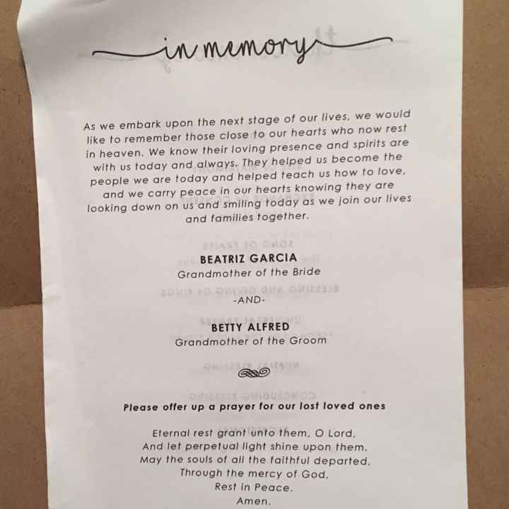 Commemorating deceased loved ones