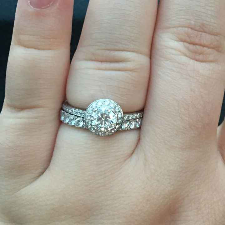 Wedding bands for halo engagement rings