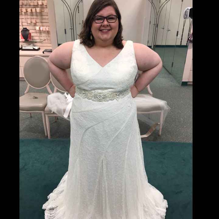 Plus Size Lace or Tulle Wedding Dresses -- show me yours?