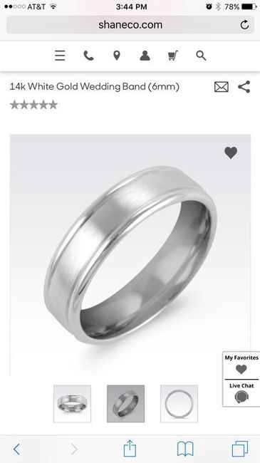 We show off our rings a lot, why not show off your grooms ring!