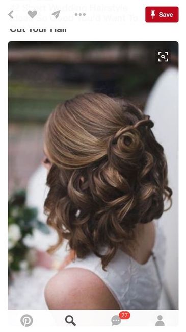 Short/medium haired brides!