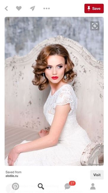 Short/medium haired brides!