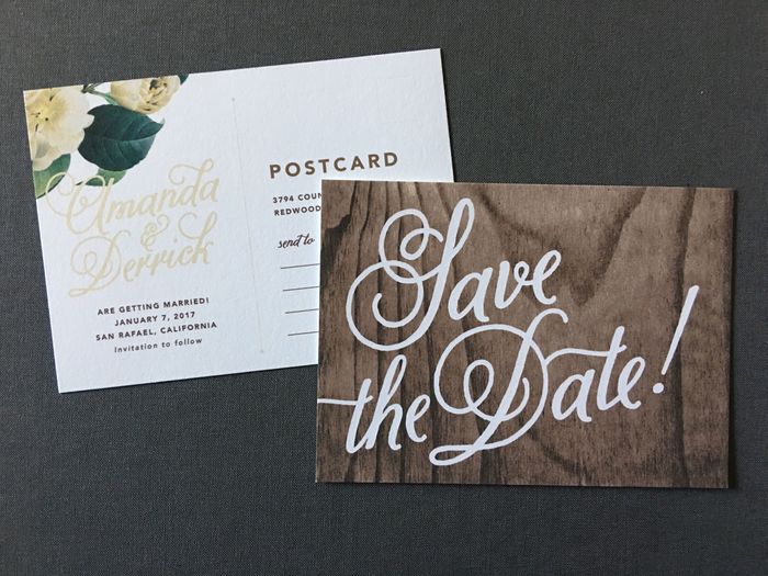 Show me your save the dates!!
